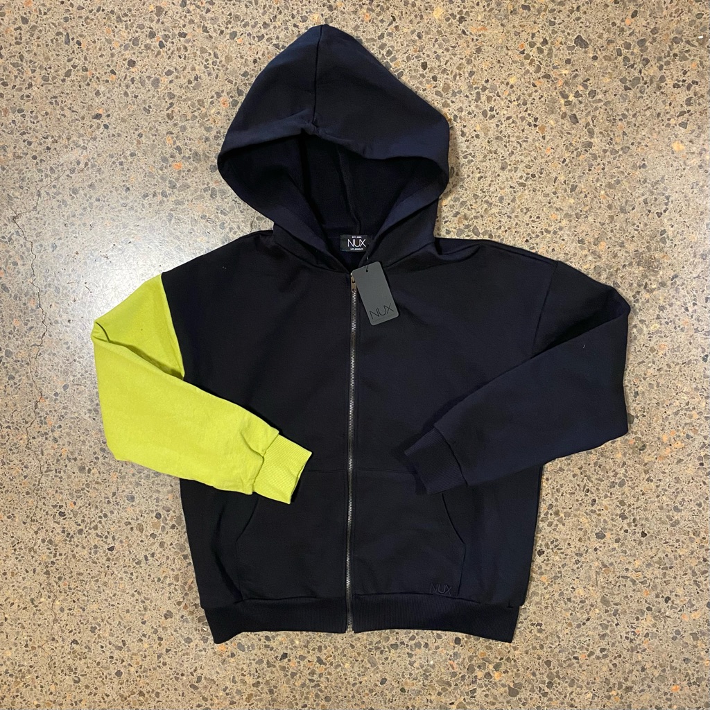 Nwt Nux Active Combo Hoodie (Size Small) Black, Green, Lime